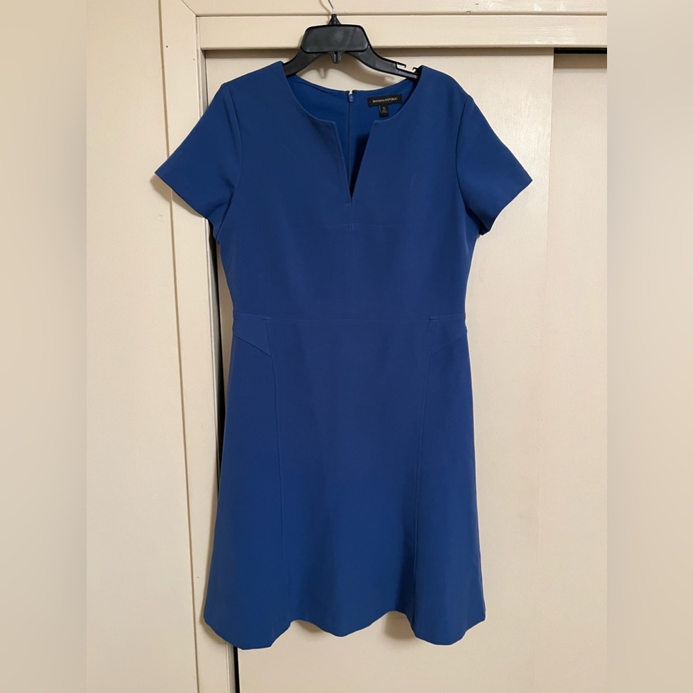 Beautiful Elegant Banana Republic Blue Dress!